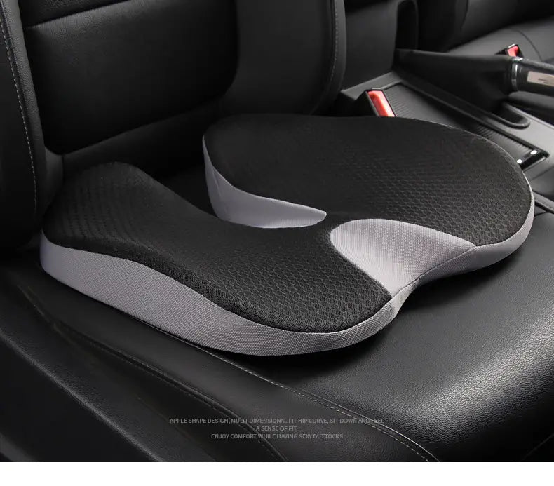Memory Foam Car Seat Cushion — Sciatica &amp; Lower Back Relief