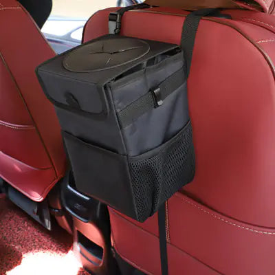 Foldable Car Trash Can — Waterproof Leak-Proof Bin (6L)