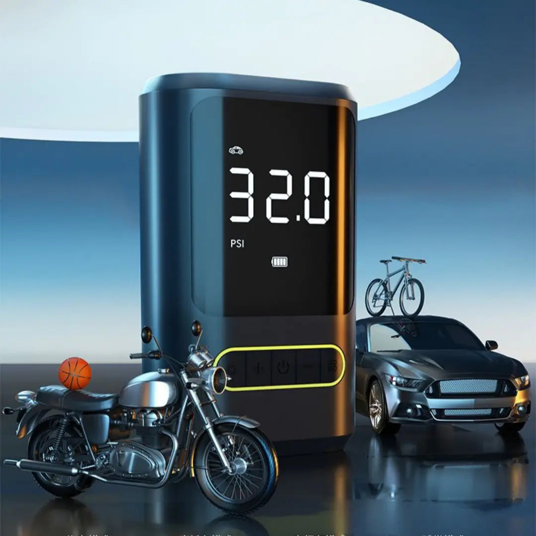 Tire inflator digital display