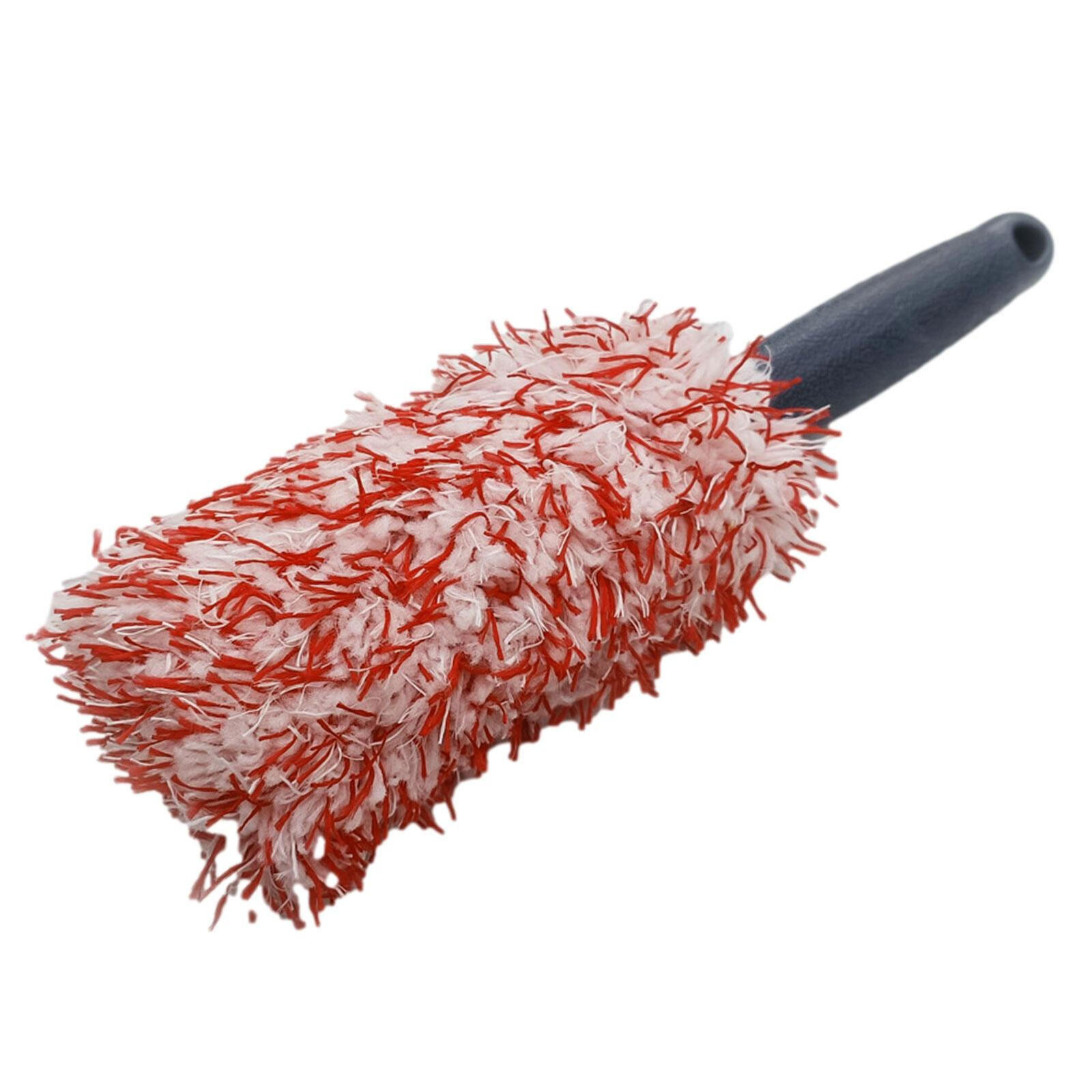Extended Handle Ultra-Fine Fiber Wheel Cleaning Brush