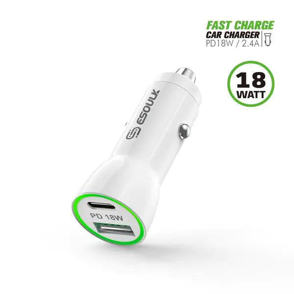 18W PD dual-port car charger