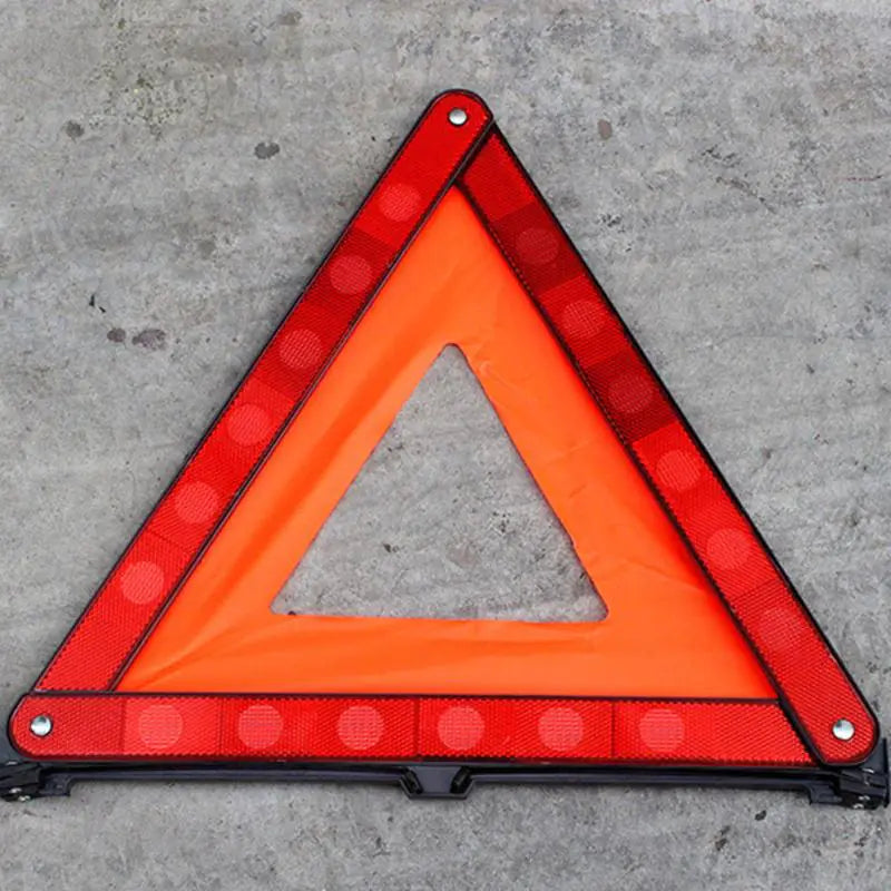 Reflective Warning Triangle — Foldable Roadside Safety Stand