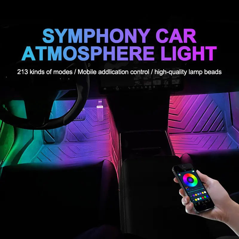 Ambient Footwell Lights — USB LED Under-Dash Glow Kit