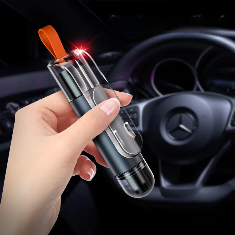 Emergency Escape Tool — Seatbelt Cutter &amp; Window Breaker
