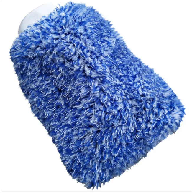 Microfiber Coral Fleece Car Wash Glove - Soft Cleaning Mitt for Auto Detailing