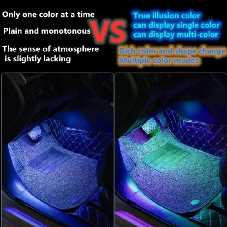 Ambient Footwell Lights — USB LED Under-Dash Glow Kit