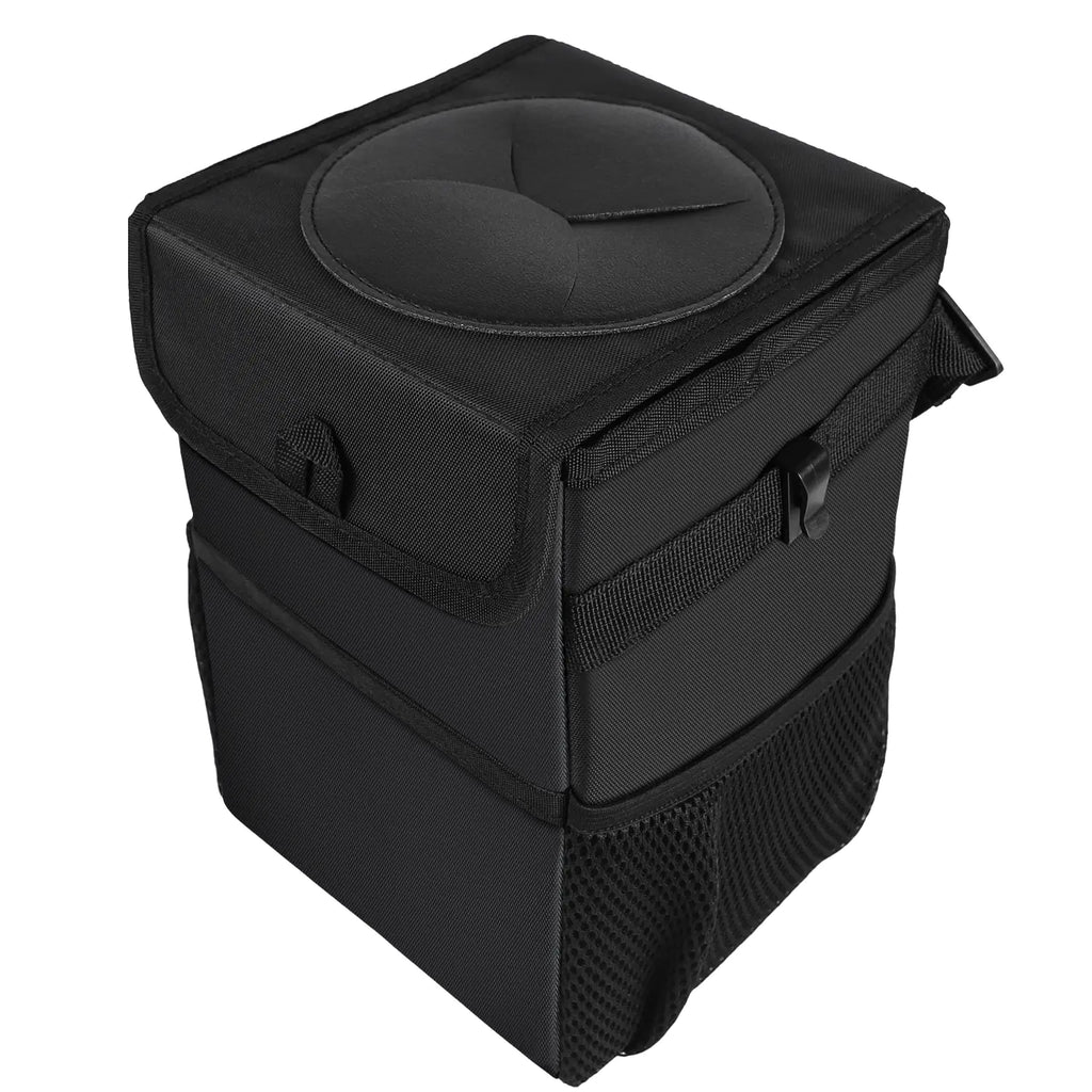 Foldable Car Trash Can — Waterproof Leak-Proof Bin (6L)