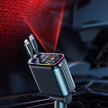 Flexible 120W Fast Car Charger - USB-C & USB, Ambient Light