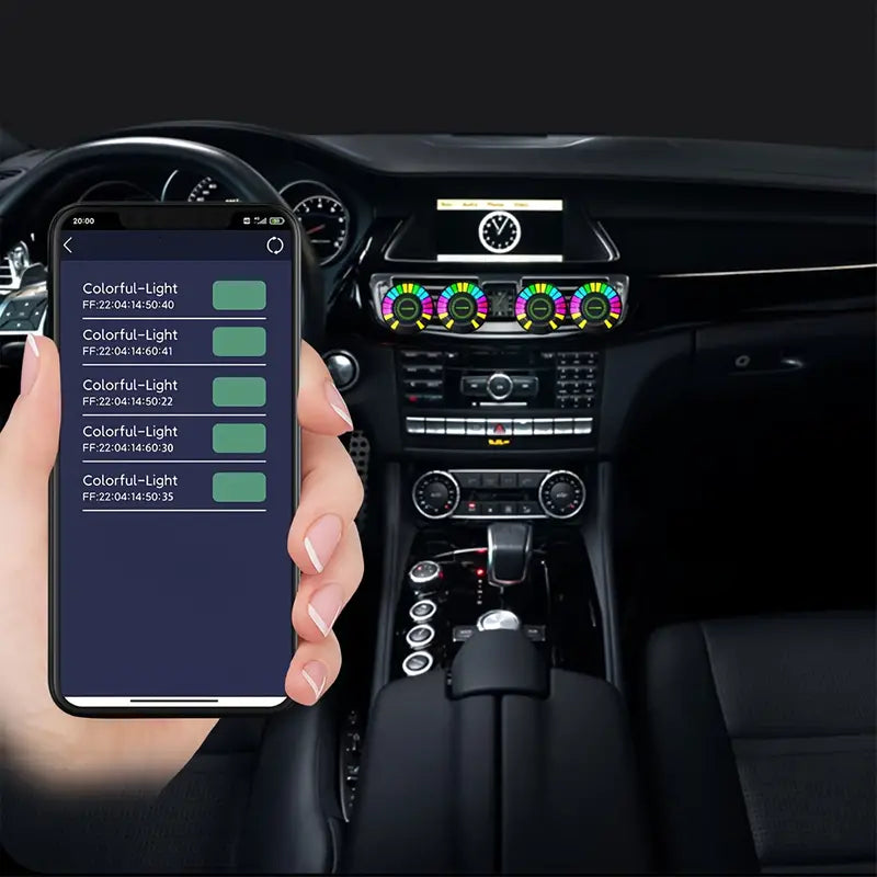 RGB Car Ambient Light Strip — USB, Music-Sync Interior LEDs