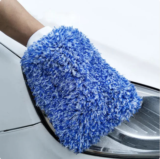 Microfiber car wash mitt