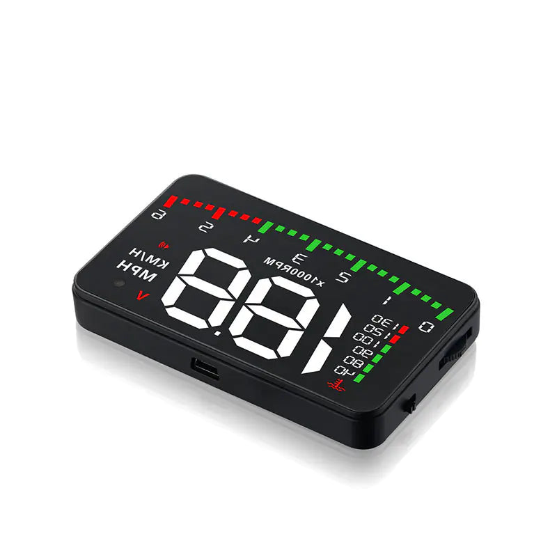 OBD2 Head-Up Display — Windshield Speed &amp; RPM Projector