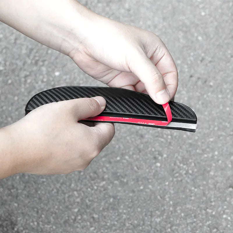 Side Mirror Rain Guards — Visor Eyebrow Shields (Pair)