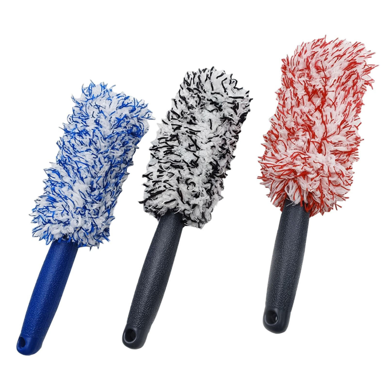 Extended Handle Ultra-Fine Fiber Wheel Cleaning Brush