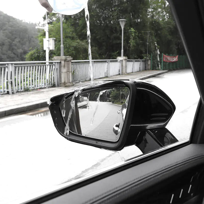 Side mirror rain guard visor