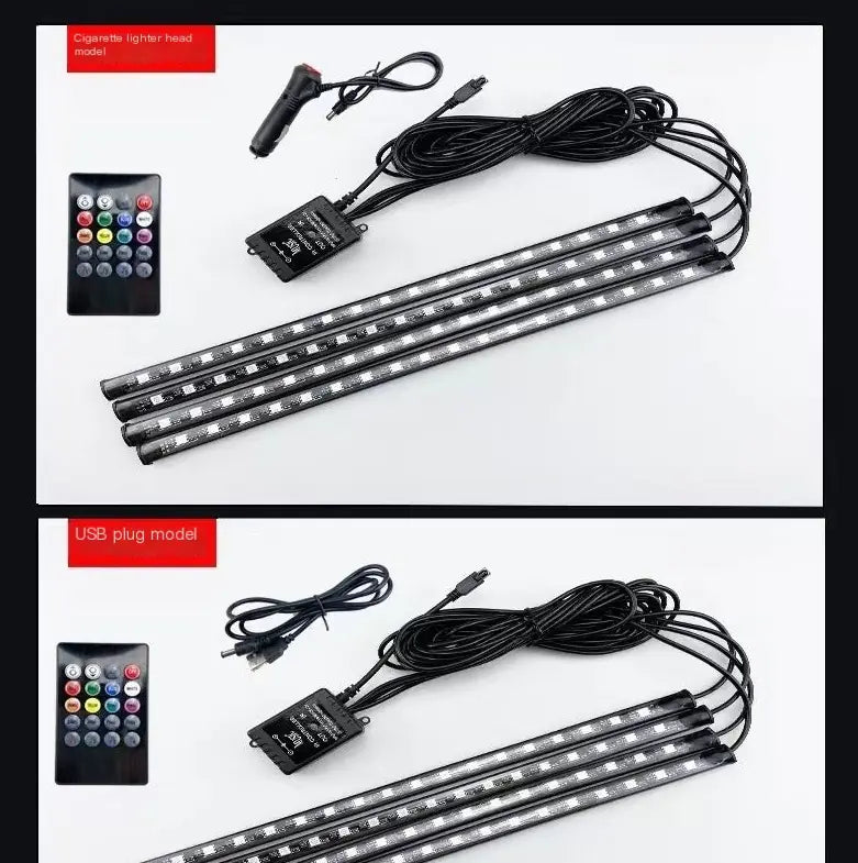 Car Interior Fiber Ambient Light — App &amp; Voice Control, Music Sync