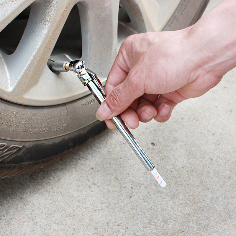 Portable Car Tire Pressure Gauge and Pen