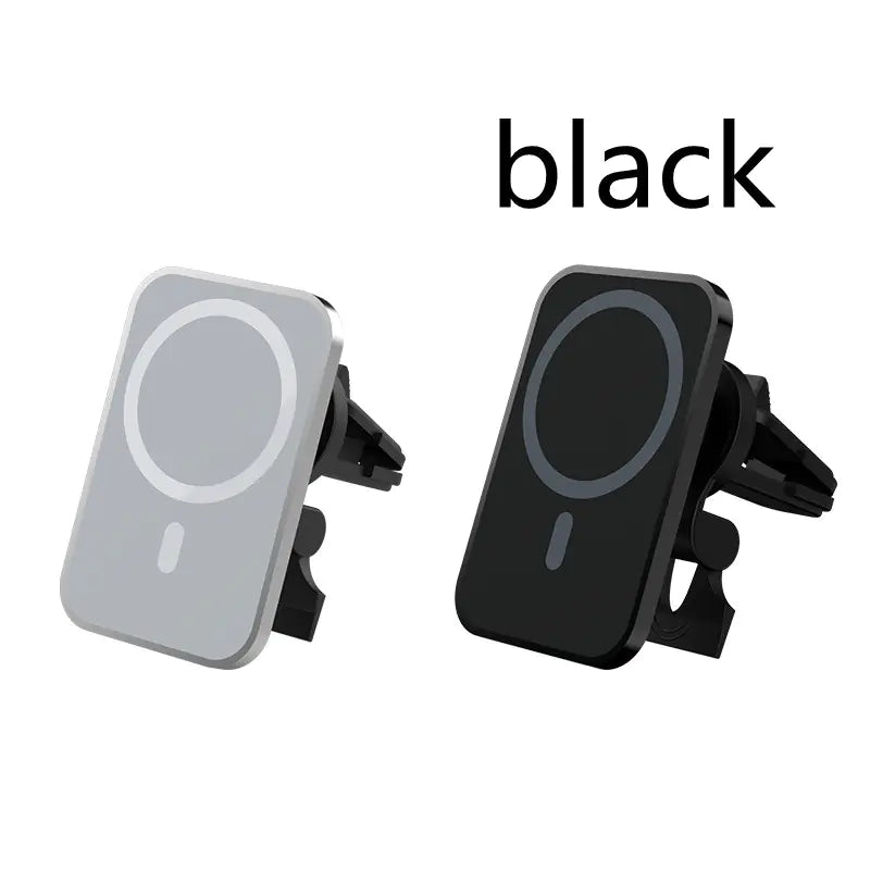 Magnetic wireless car charger air vent mount