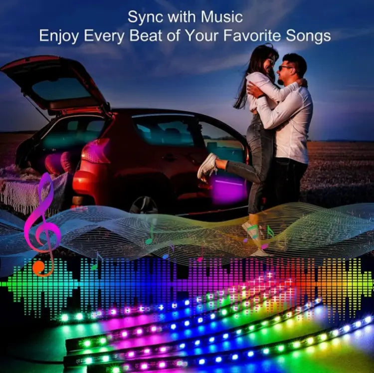 Ambient Footwell Lights — USB LED Under-Dash Glow Kit