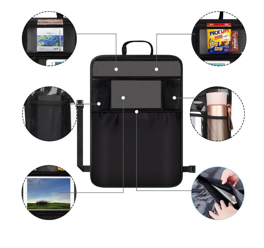 Backseat Car Organizer — Hanging Storage Bag with Phone Pocket
