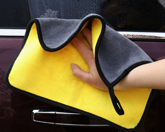Dual-Sided Microfiber Car Cleaning Towel
