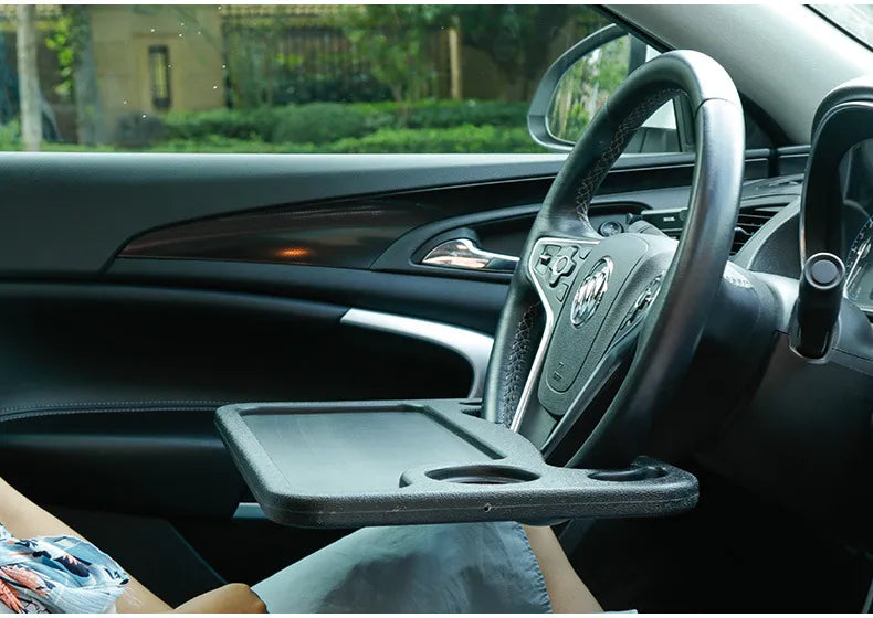 Car Steering Wheel Tray — Portable Desk &amp; Dining Table