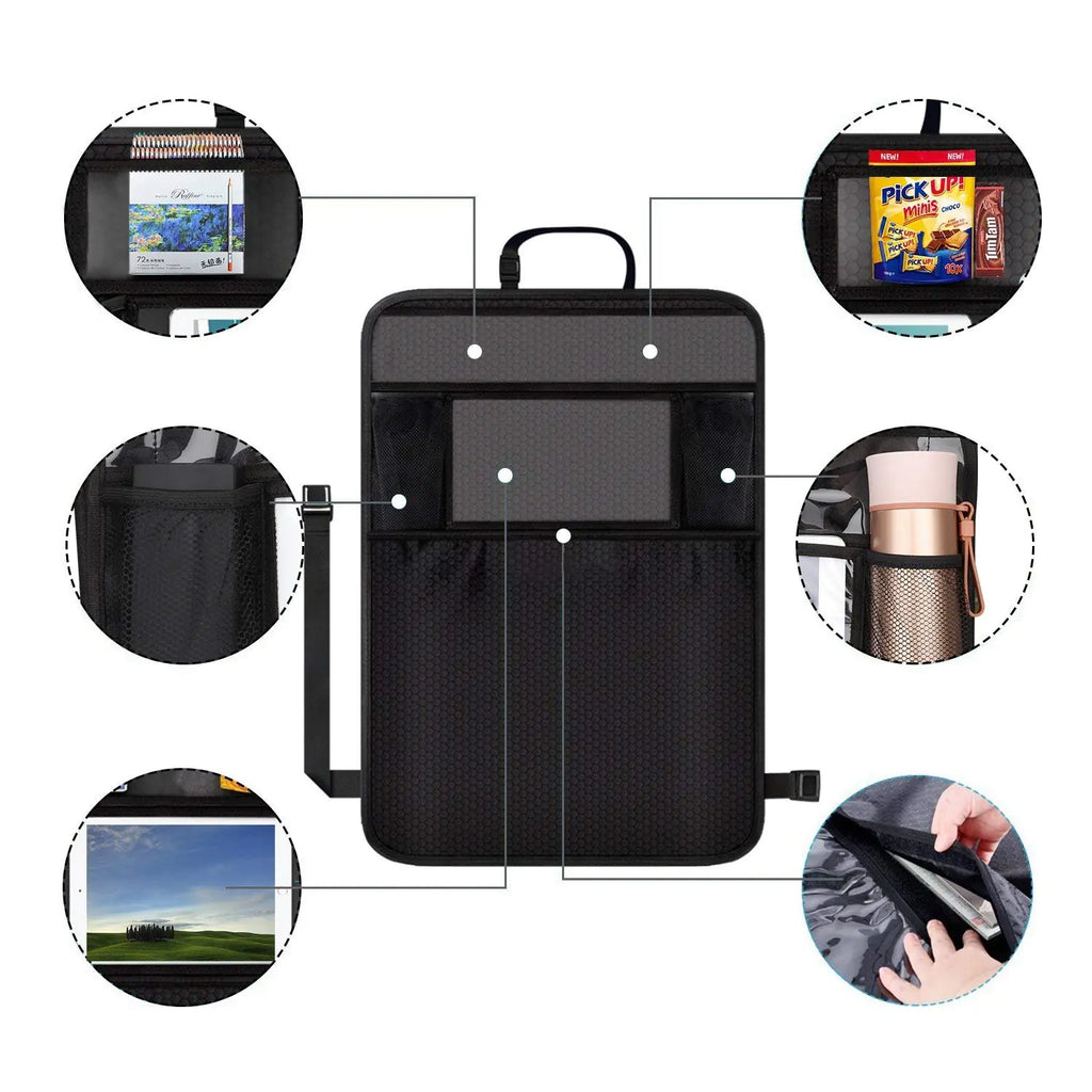 Backseat Car Organizer — Hanging Storage Bag with Phone Pocket