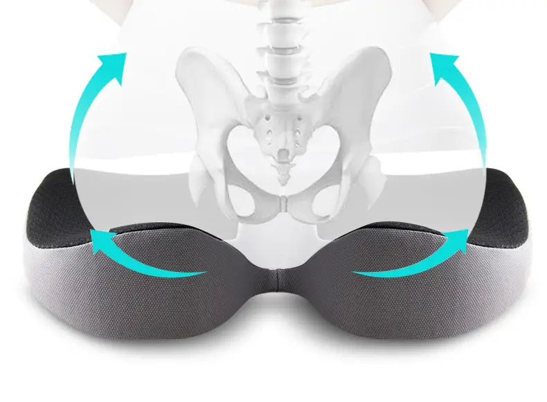 Memory Foam Car Seat Cushion — Sciatica &amp; Lower Back Relief
