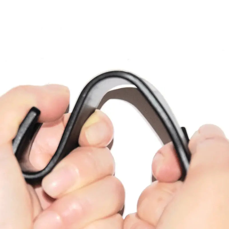 Car Seat Headrest Hook Hanger Organizer - 4 Pack (Black)