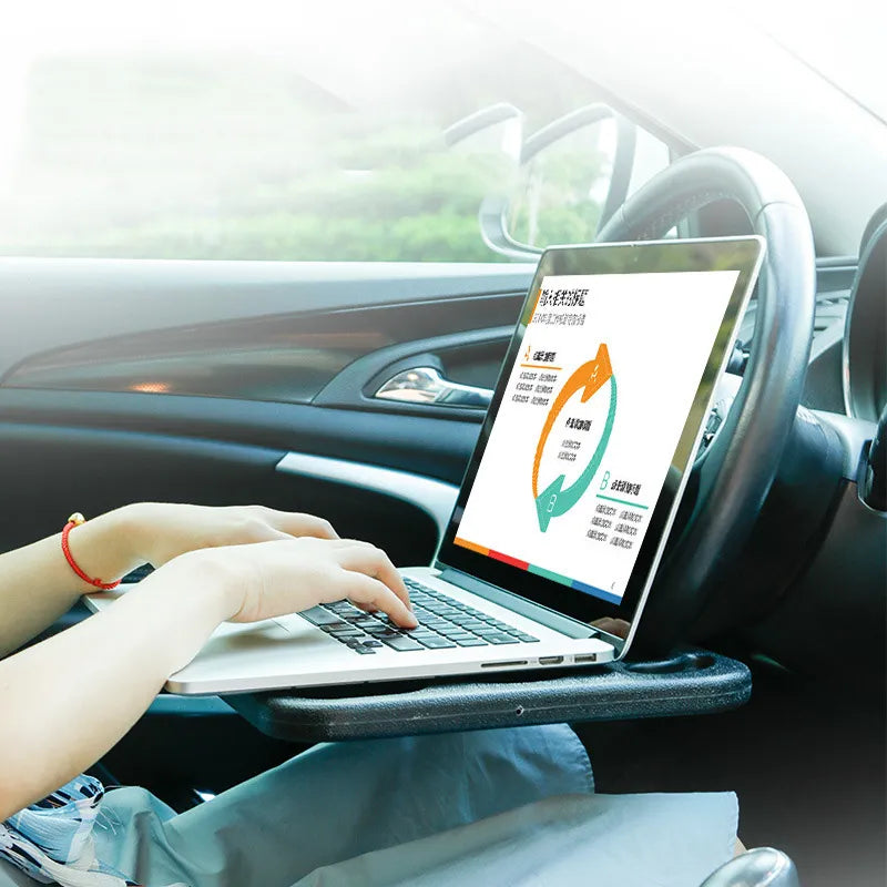 Car Steering Wheel Tray — Portable Desk &amp; Dining Table