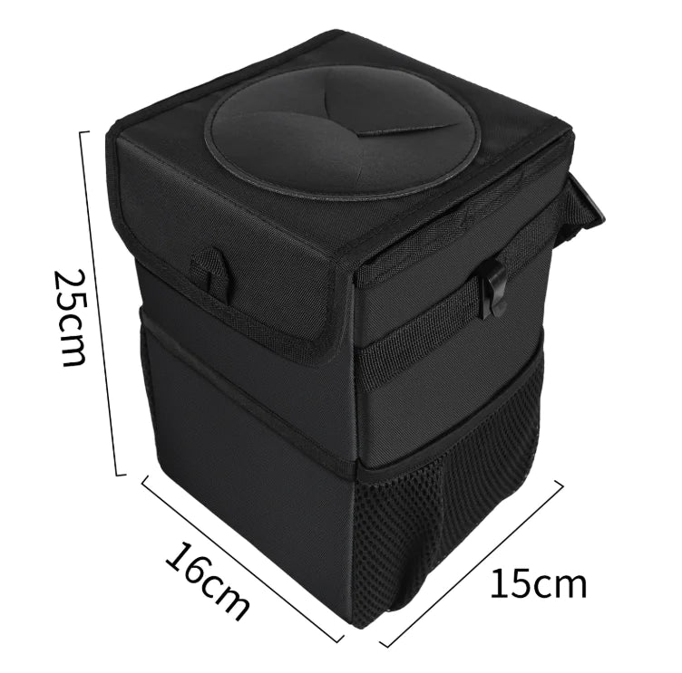 Foldable Car Trash Can — Waterproof Leak-Proof Bin (6L)