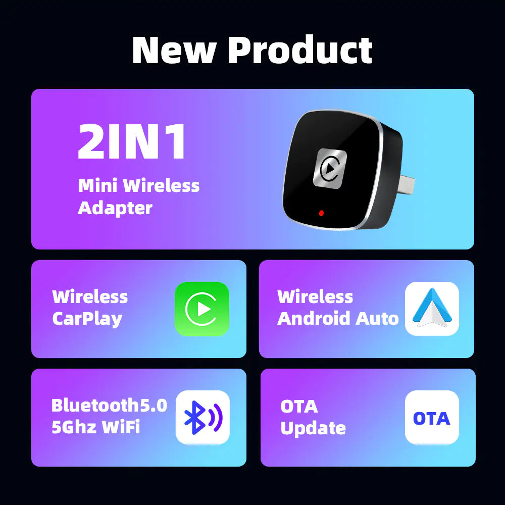 Wireless CarPlay Adapter — Convert Wired CarPlay to Wireless