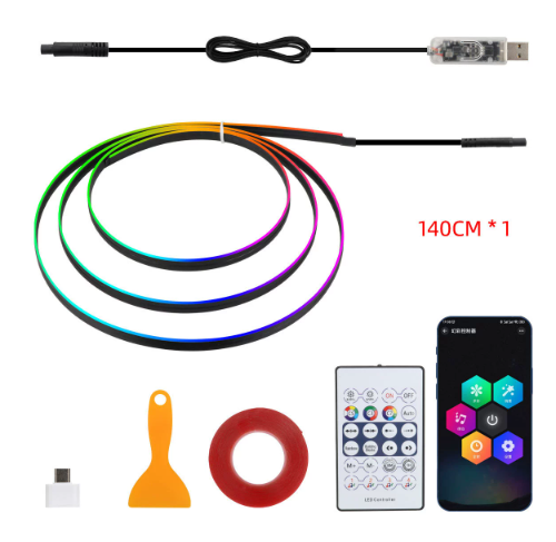 USB Car Ambient Music Light
