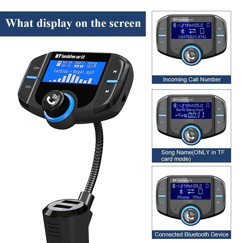 Bluetooth FM transmitter car adapter